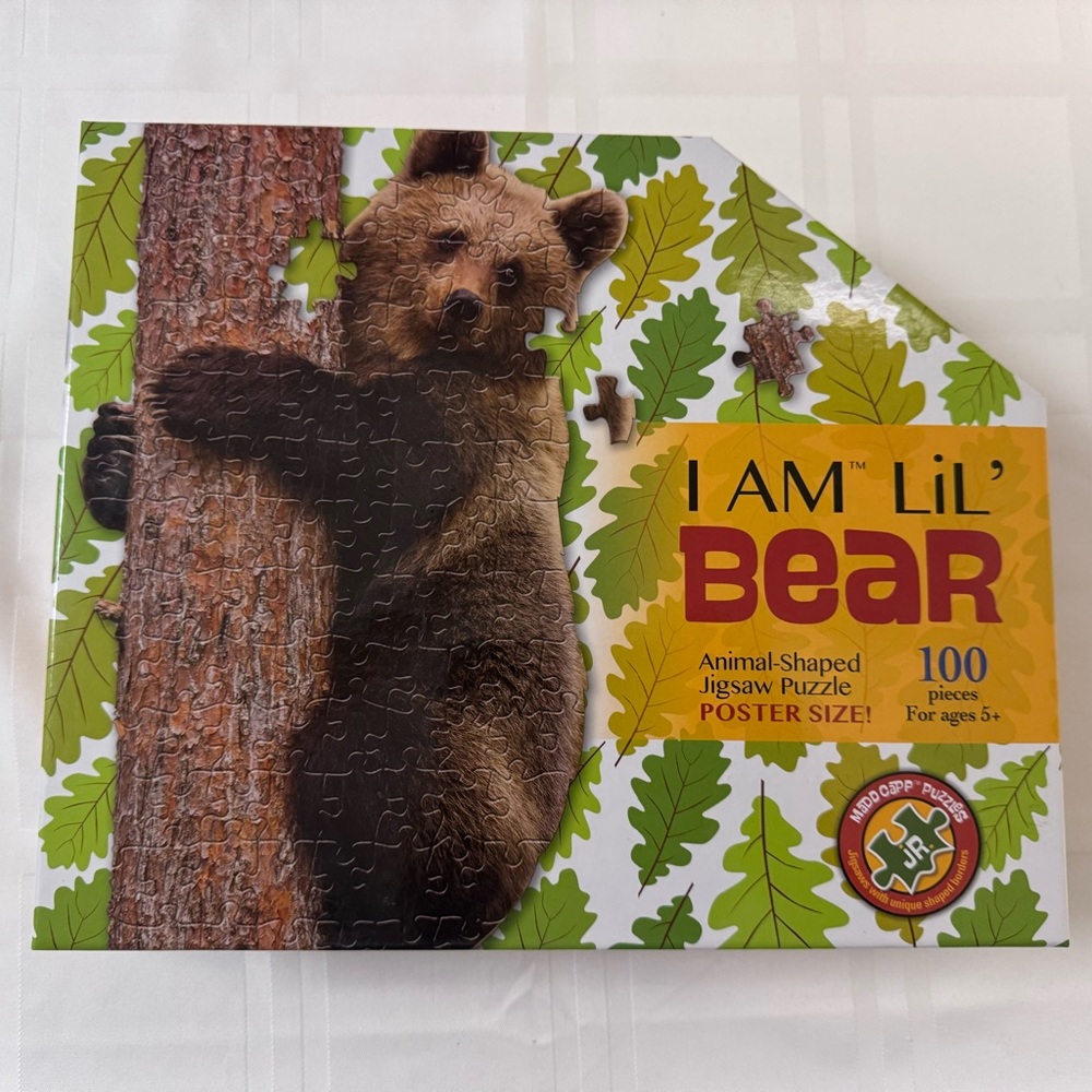I AM Lil Bear , Animal shaped Puzzle by Madd Cap Puzzles
